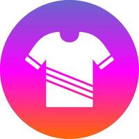 Shirt Glyph Gradient Circle Icon Design vector