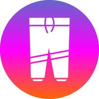 Trousers Glyph Gradient Circle Icon Design vector