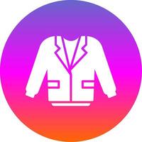 Coat Glyph Gradient Circle Icon Design vector