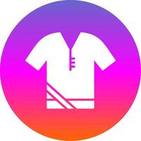 Shirt Glyph Gradient Circle Icon Design vector