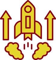 Rocket Vintage Icon Design vector