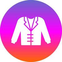 Coat Glyph Gradient Circle Icon Design vector