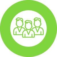 Mans Multi Color Circle Icon vector