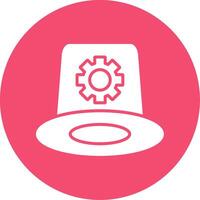 Whitehat Multi Color Circle Icon vector
