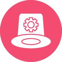 Whitehat Multi Color Circle Icon vector