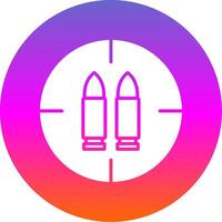 Ammo Glyph Gradient Circle Icon Design vector