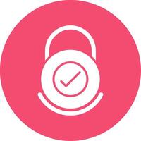 Security Check Multi Color Circle Icon vector