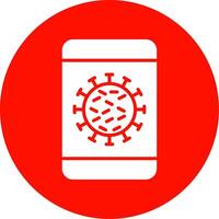 Mobile Infection Multi Color Circle Icon vector