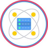 Data Science Flat Circle Icon vector