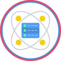 Data Science Flat Circle Icon vector