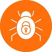 Security Bug Multi Color Circle Icon vector