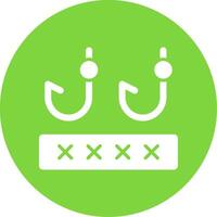 Phising Multi Color Circle Icon vector