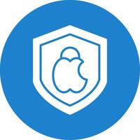 Mac Security Multi Color Circle Icon vector