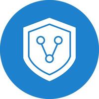 Connect Security Multi Color Circle Icon vector