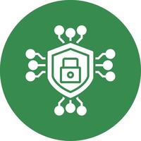 Data Encryption Multi Color Circle Icon vector