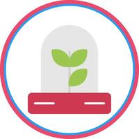 Biology Flat Circle Icon vector