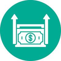 Profit Multi Color Circle Icon vector