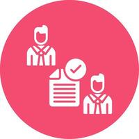 Conclusion Of Contract Multi Color Circle Icon vector