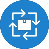 Commodity Turnover Multi Color Circle Icon vector
