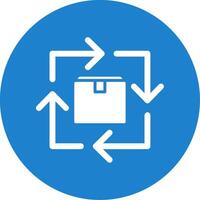 Commodity Turnover Multi Color Circle Icon vector