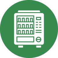 Vending Machine Multi Color Circle Icon vector