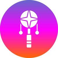 Spin Drum Glyph Gradient Circle Icon Design vector