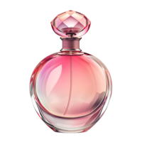 Luxury perfume bottle on isolated transparent background png