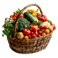 Vegetables Basket on transparent Background png