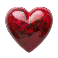 A red heart on isolated transparent background png