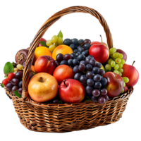 Fruit Basket on transparent Background png