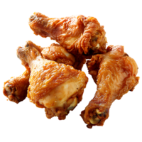 crunchy Chicken leg on transparent Background png