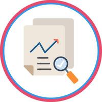 Data Quality Flat Circle Icon vector