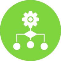 Algorithm Multi Color Circle Icon vector