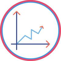 Flat Circle Chart Flat Circle Icon vector