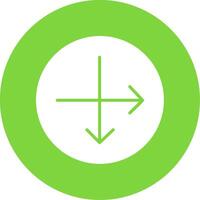 Intersect Multi Color Circle Icon vector