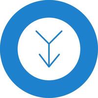 Merge Multi Color Circle Icon vector