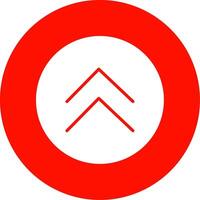 Chevron Multi Color Circle Icon vector