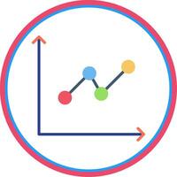 Flat Circle Graphic Flat Circle Icon vector