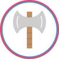 Axe Flat Circle Icon vector