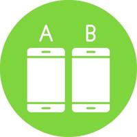 Ab Testing Multi Color Circle Icon vector