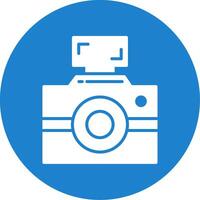 fotografía multi color circulo icono vector