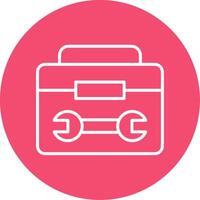 Tool Kit Multi Color Circle Icon vector