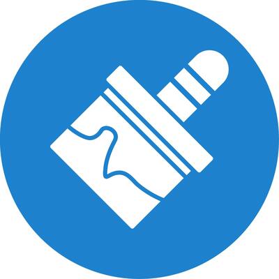 Paint Brush Multi Color Circle Icon