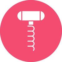 Corkscrew Multi Color Circle Icon vector