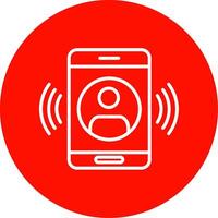 Call Multi Color Circle Icon vector
