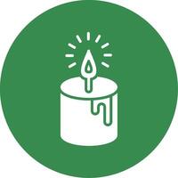 Candle Multi Color Circle Icon vector