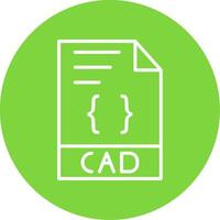 CAD Multi Color Circle Icon vector