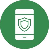 Security Multi Color Circle Icon vector