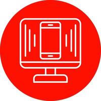 Responsive Design Multi Color Circle Icon vector