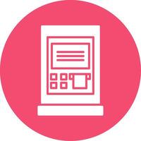 Atm Multi Color Circle Icon vector